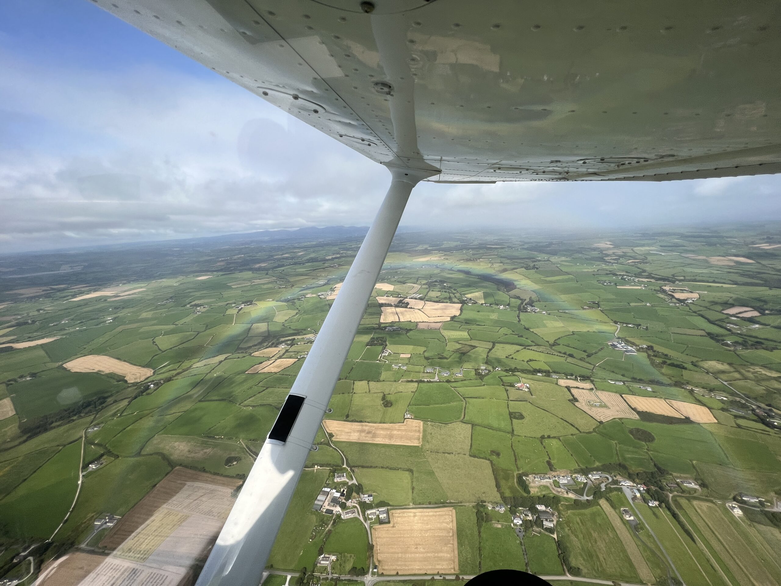 Flying over Ireland